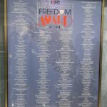 A Freedom Award plaque