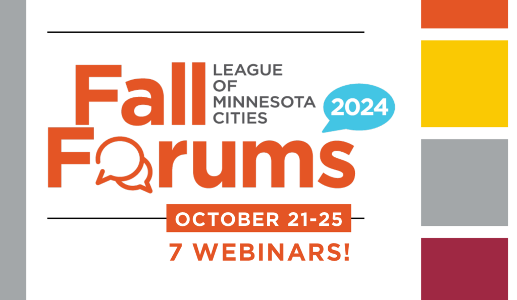 The 2024 Fall Forums will be held Oct. 21-25