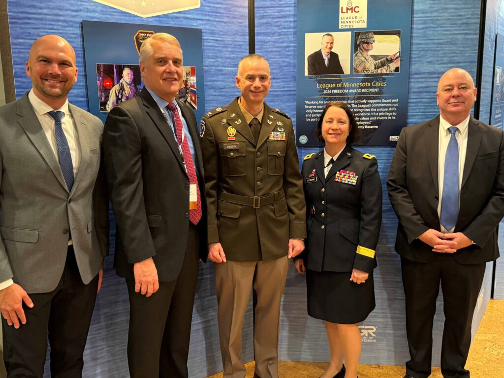 Team League of Minnesota Cities poses at the Pentagon.